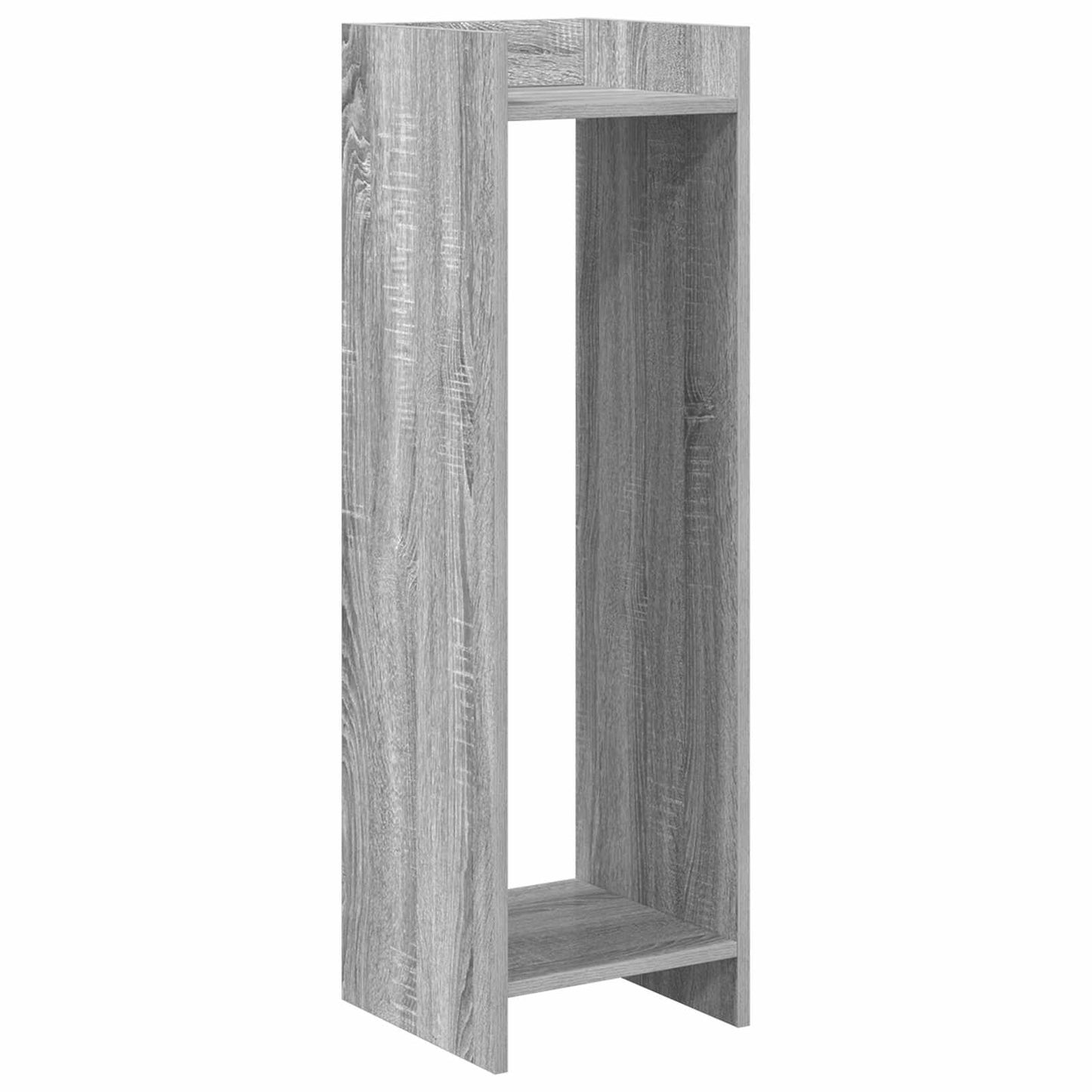 vidaXL Βάση φυτών με ράφι 2 pcs Γκρι Σονομά 30 x 30 x 100 εκ