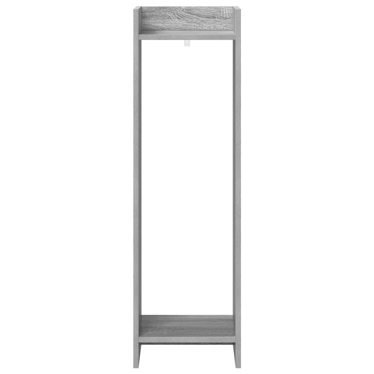 vidaXL Βάση φυτών με ράφι 2 pcs Γκρι Σονομά 30 x 30 x 100 εκ