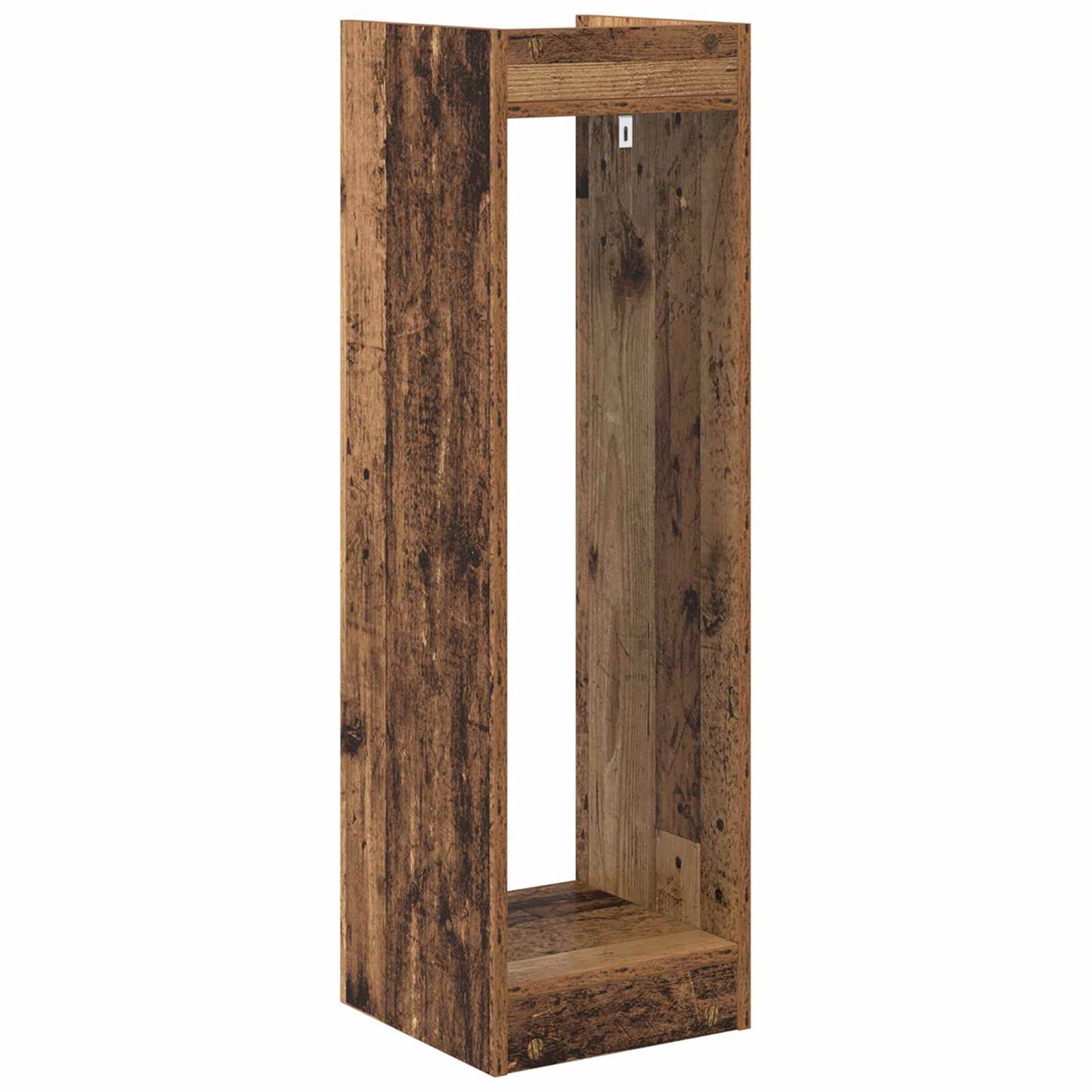 vidaXL Βάση φυτών με ράφι 2 pcs Παλιό ξύλο 30 x 30 x 100 εκ