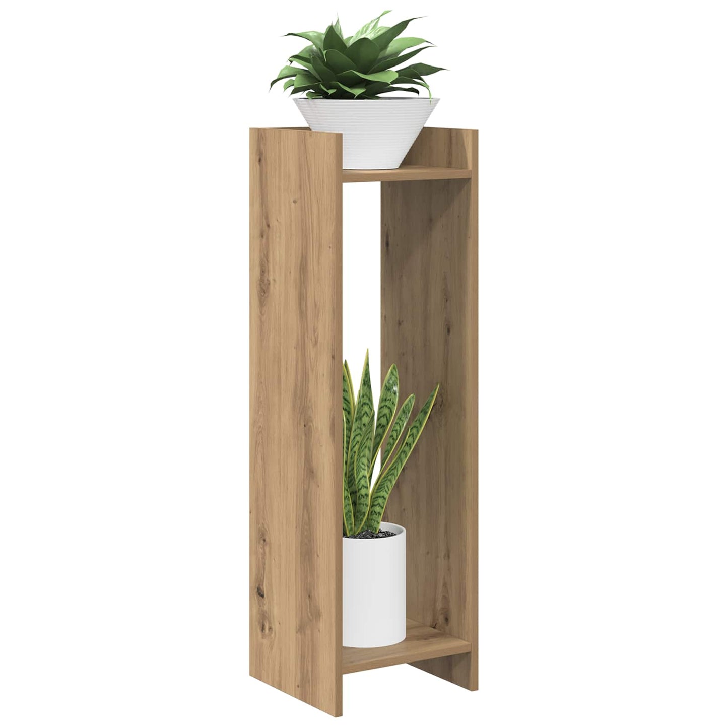 vidaXL Βάση φυτών Artisan Δρυς 30 x 30 x 100 εκ Επεξεργασμένο Ξύλο