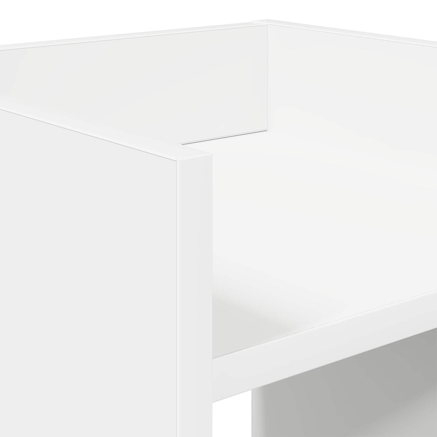 vidaXL Βάση φυτών με ράφι 2 pcs Λευκός 30 x 30 x 80 cm