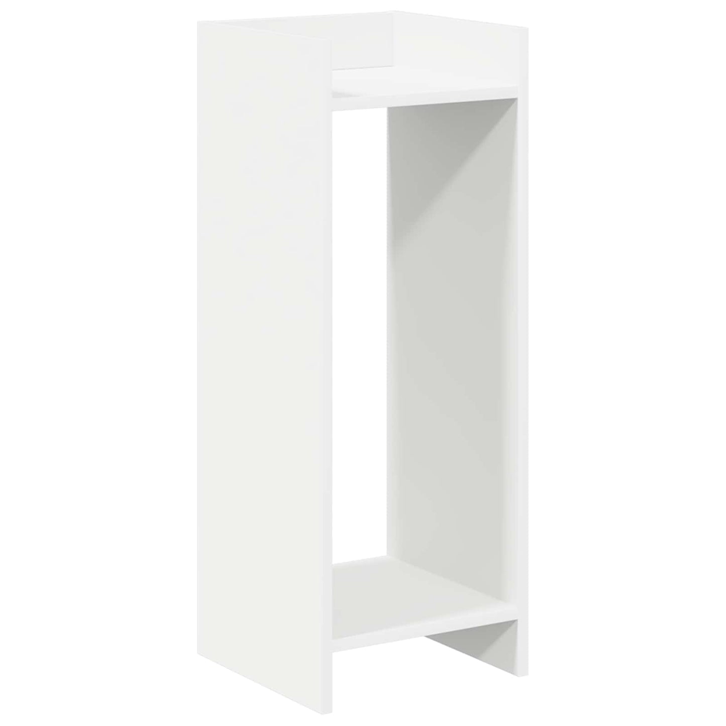 vidaXL Βάση φυτών με ράφι 2 pcs Λευκός 30 x 30 x 80 cm