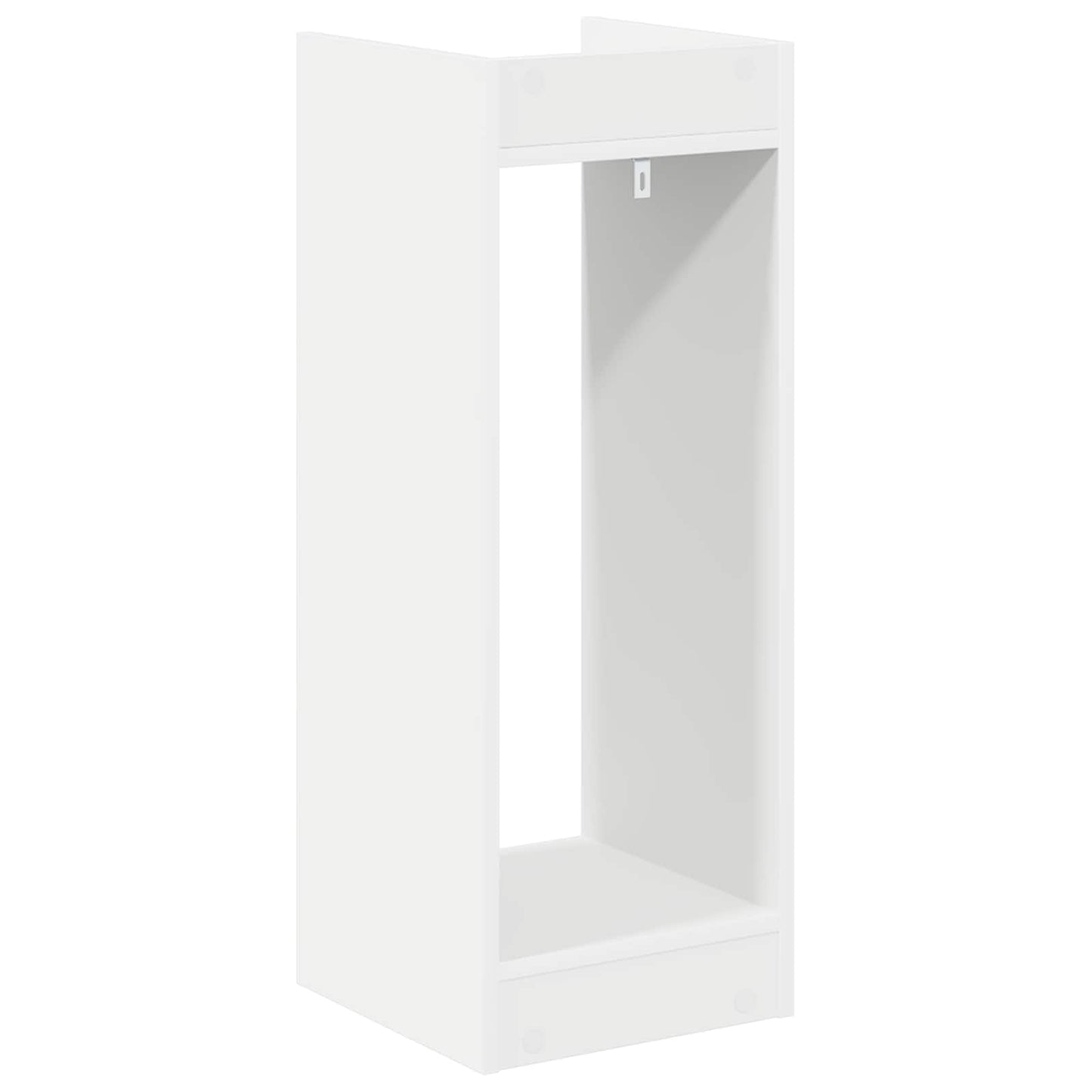 vidaXL Βάση φυτών με ράφι 2 pcs Λευκός 30 x 30 x 80 cm