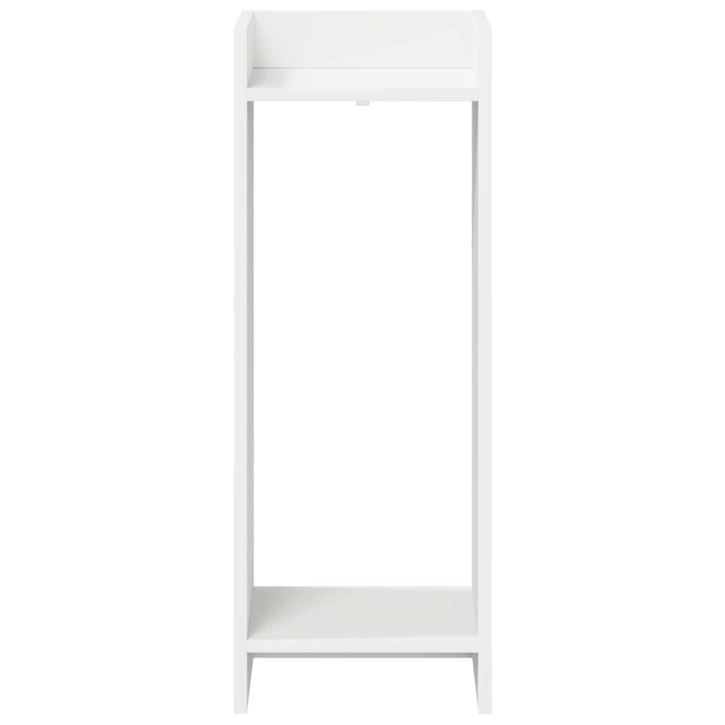 vidaXL Βάση φυτών με ράφι 2 pcs Λευκός 30 x 30 x 80 cm