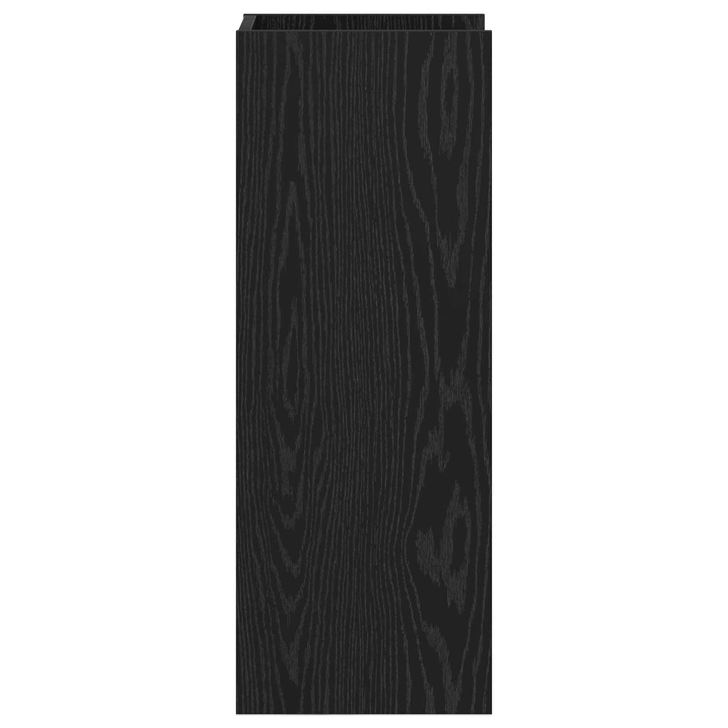 vidaXL Βάση φυτών με ράφι Μαύρη Δρυς 30 x 30 x 80 cm