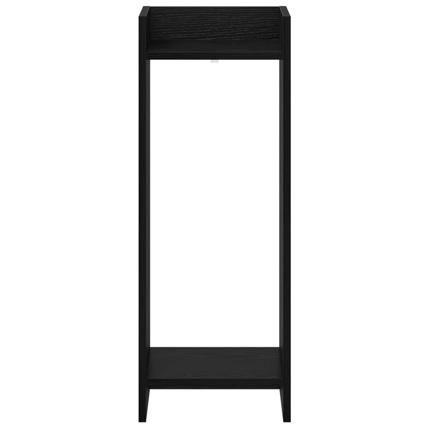 vidaXL Βάση φυτών με ράφι 2 pcs Μαύρη Δρυς 30 x 30 x 80 cm