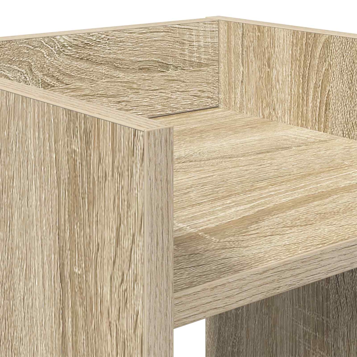 vidaXL Βάση φυτών με ράφι 2 pcs Δρύς Sonoma 30 x 30 x 80 cm