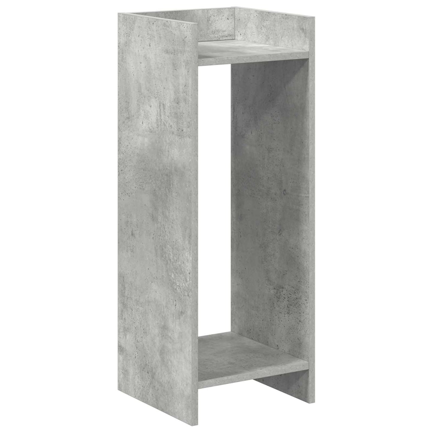 vidaXL Βάση φυτών με ράφι 2 pcs Σκυρόχρωμο Γκρι 30 x 30 x 80 cm