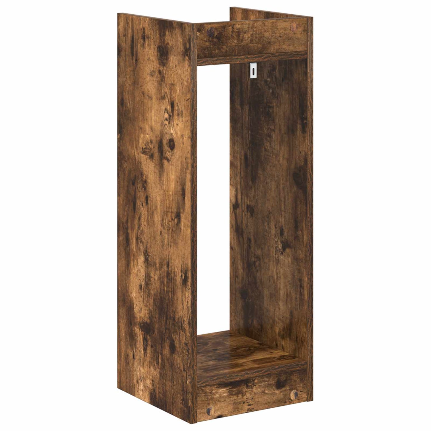vidaXL Βάση φυτών με ράφι 2 pcs Καπνιστή Δρυς 30 x 30 x 80 cm
