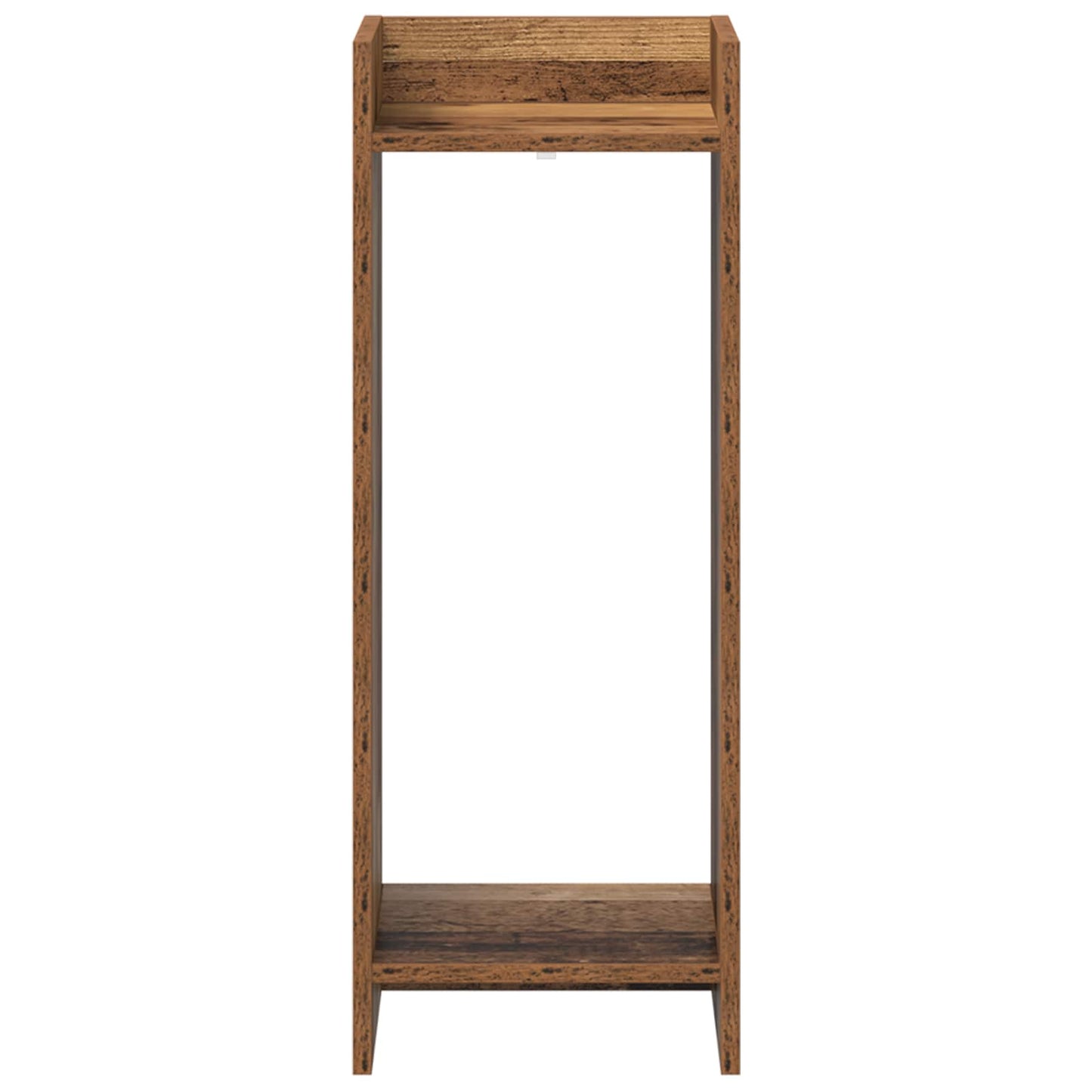 vidaXL Βάση φυτών με ράφι 2 pcs Παλιό ξύλο 30 x 30 x 80 cm