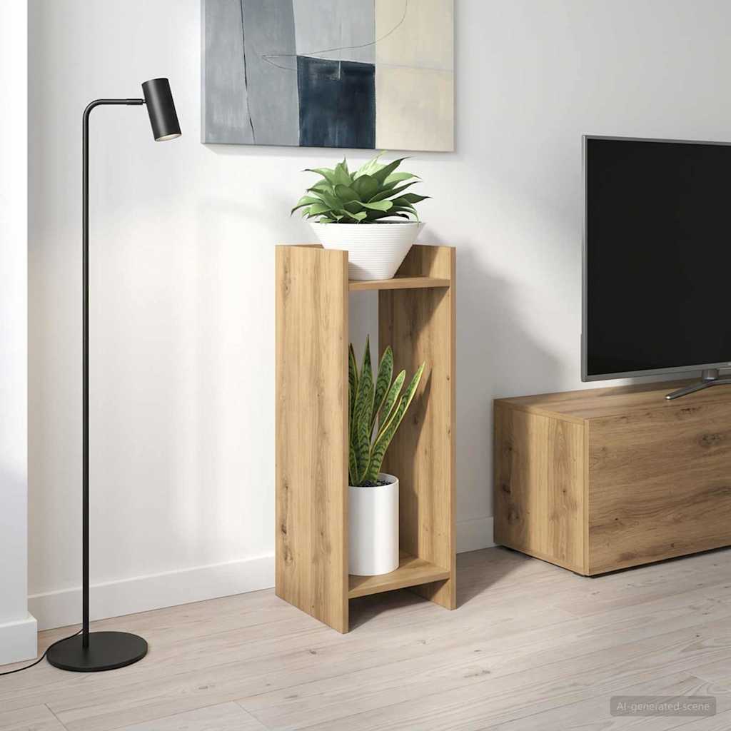 vidaXL Βάση φυτών Artisan Δρυς 30 x 30 x 80 cm Επεξεργασμένο Ξύλο