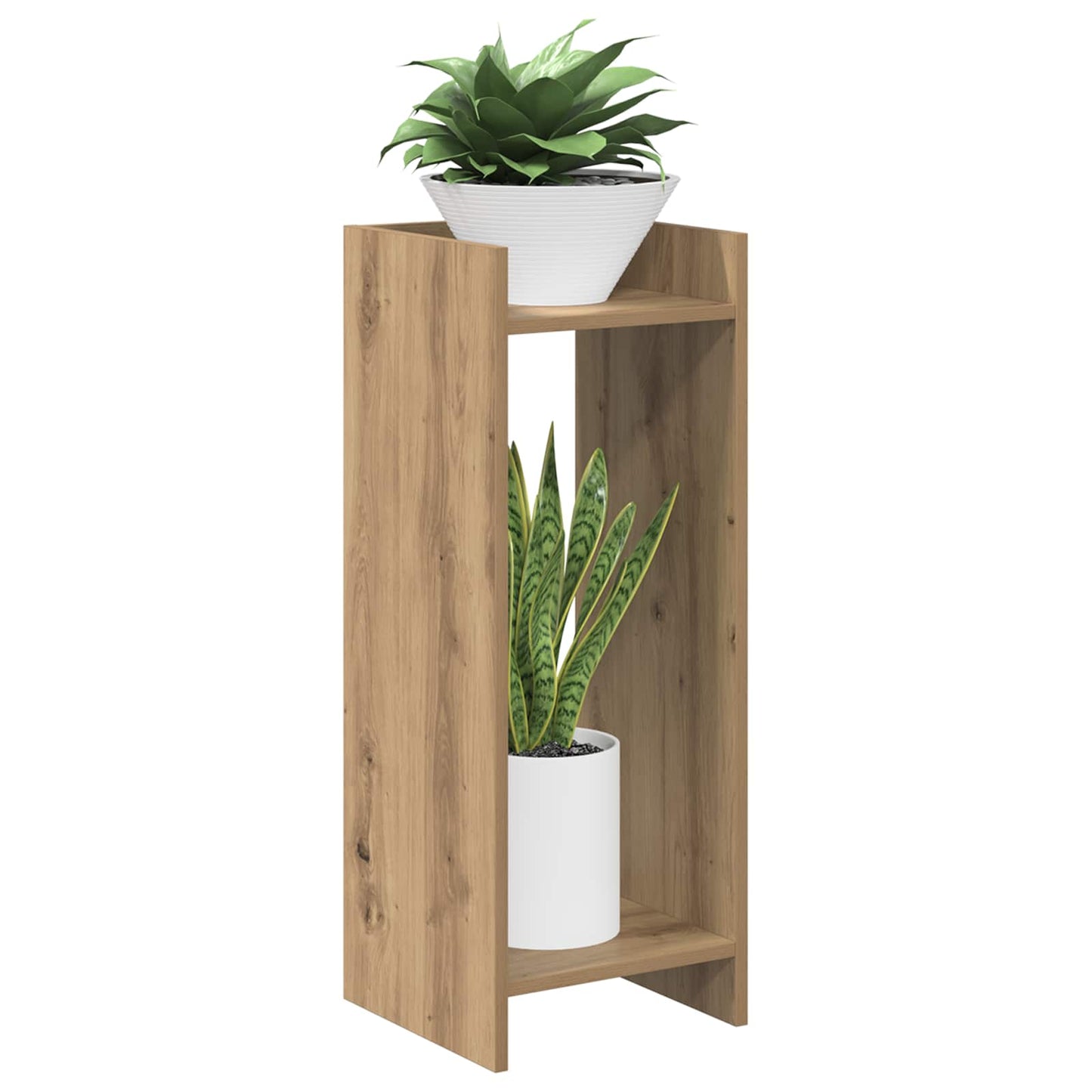 vidaXL Βάση φυτών Artisan Δρυς 30 x 30 x 80 cm Επεξεργασμένο Ξύλο