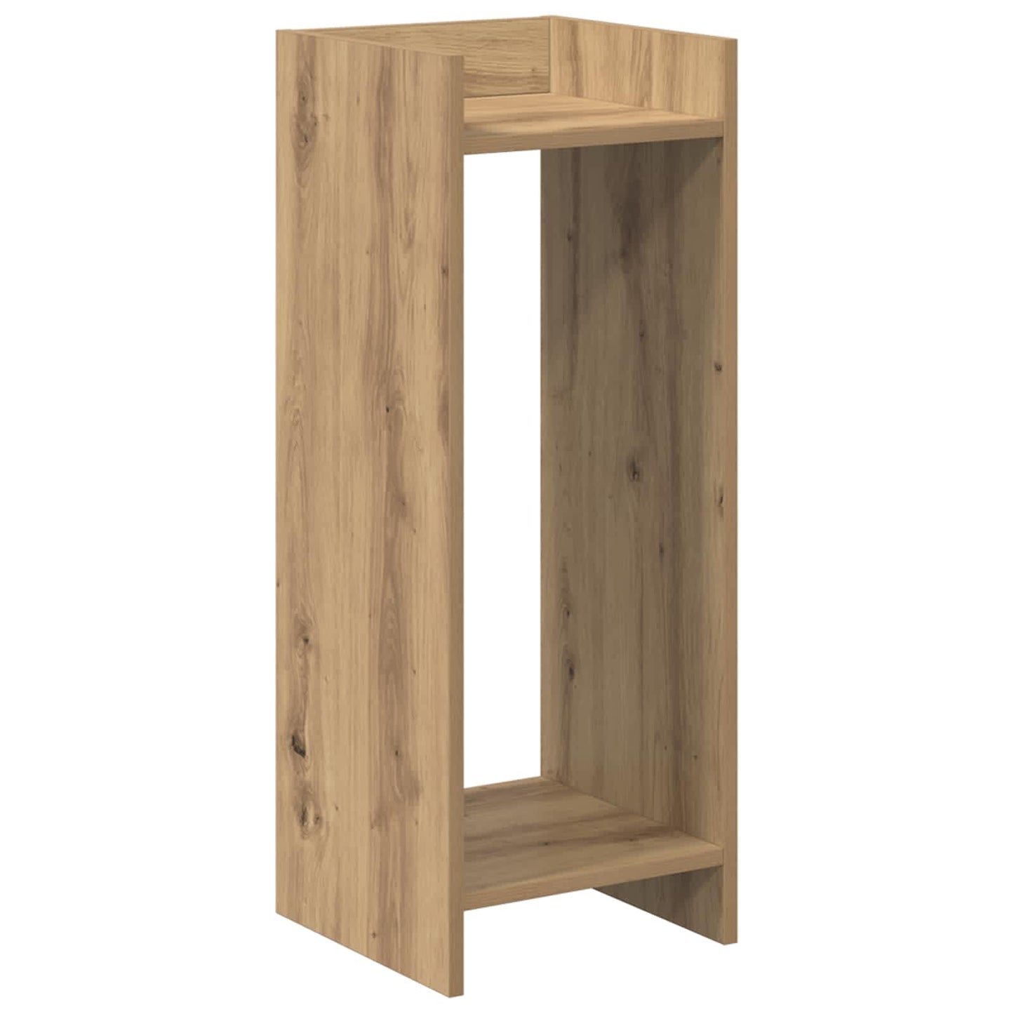vidaXL Βάση φυτών με ράφι 2 pcs Τεχνίτικη Δρυς 30 x 30 x 80 cm