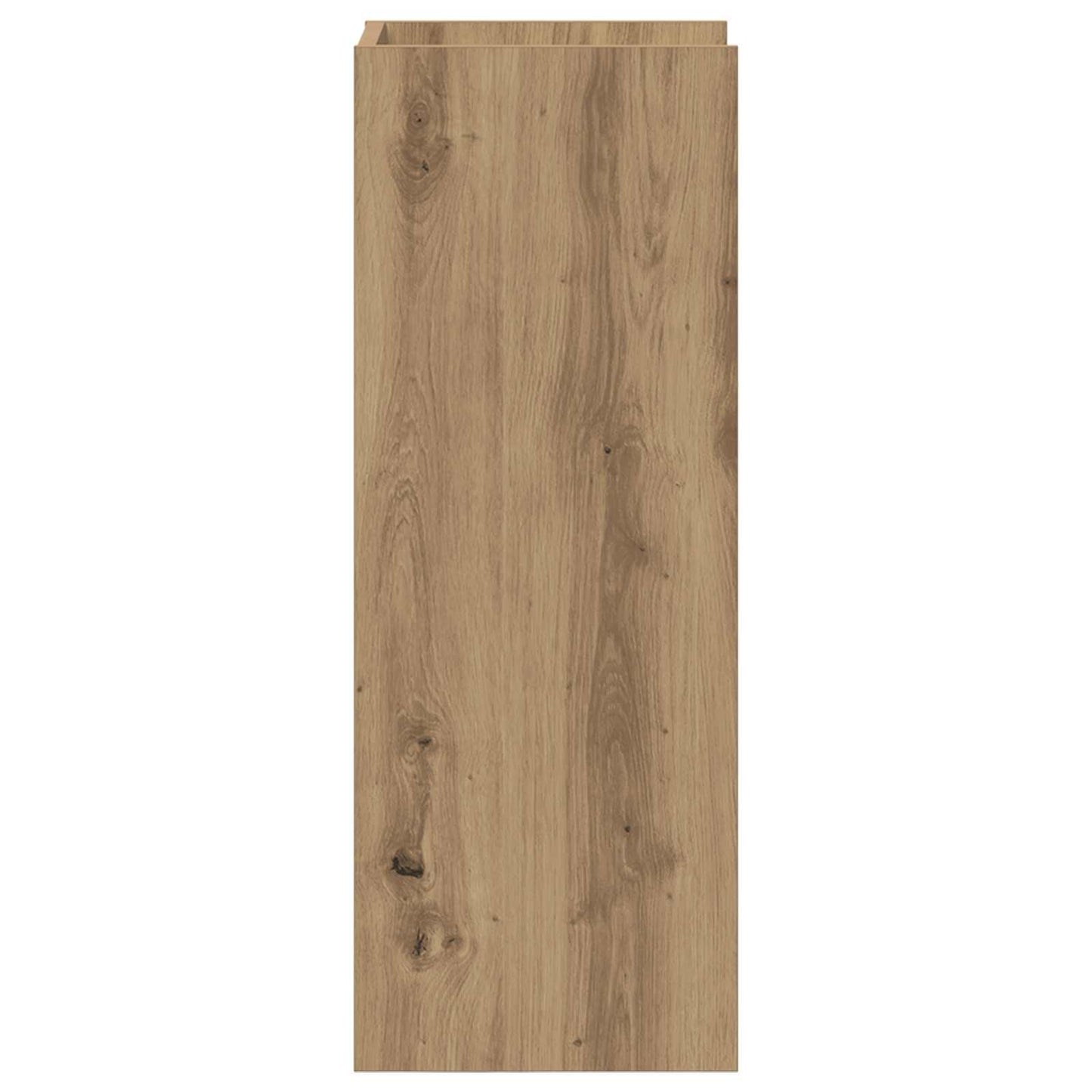 vidaXL Βάση φυτών με ράφι 2 pcs Τεχνίτικη Δρυς 30 x 30 x 80 cm