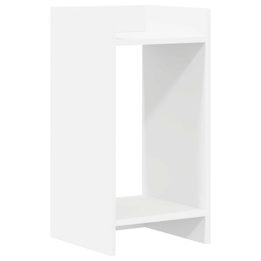 vidaXL Βάση φυτών Λευκός 30 x 30 x 60 cm Μηχανικά επεξεργασμένο ξύλο