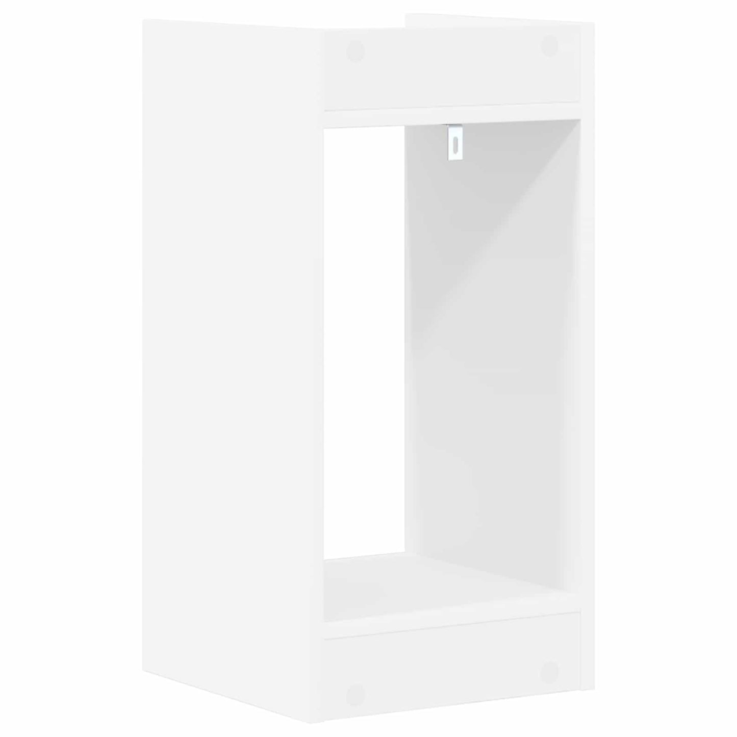 vidaXL Βάση φυτών Λευκός 30 x 30 x 60 cm Μηχανικά επεξεργασμένο ξύλο