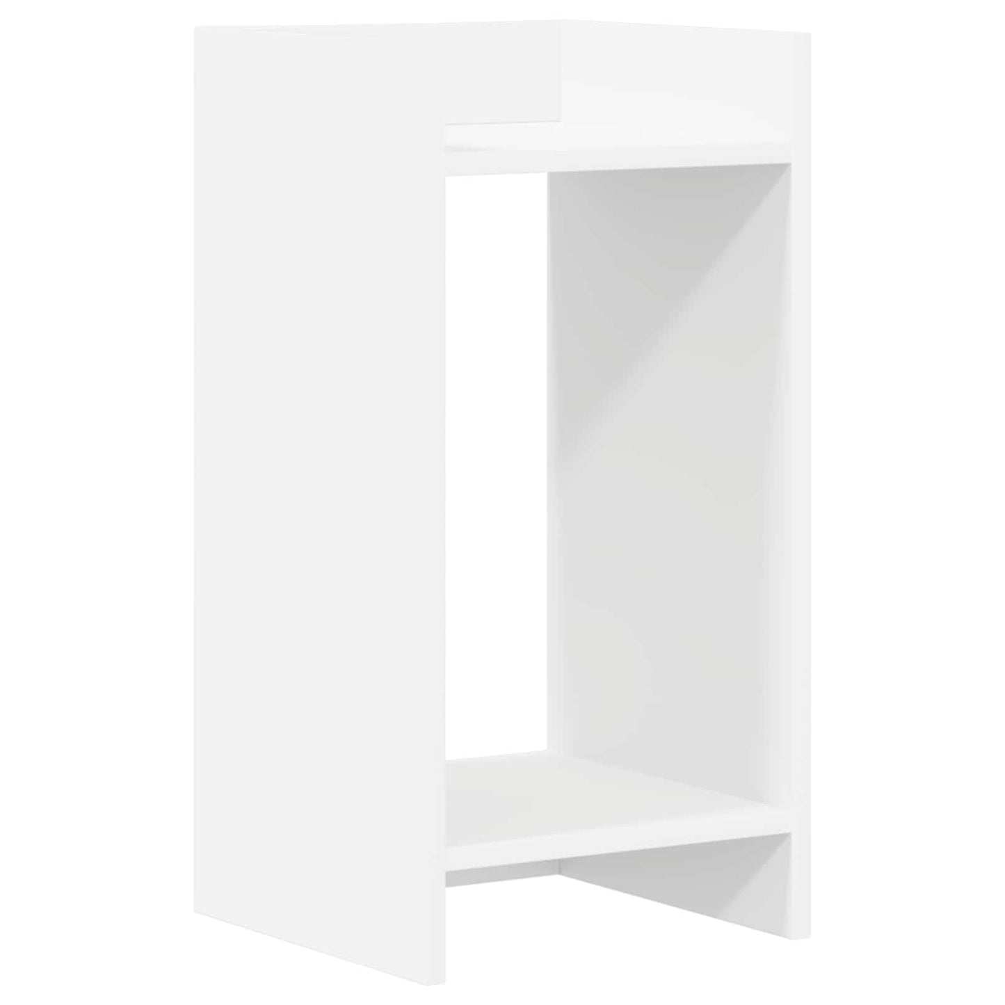 vidaXL Βάση φυτών με ράφι 2 pcs Λευκός 30 x 30 x 60 cm