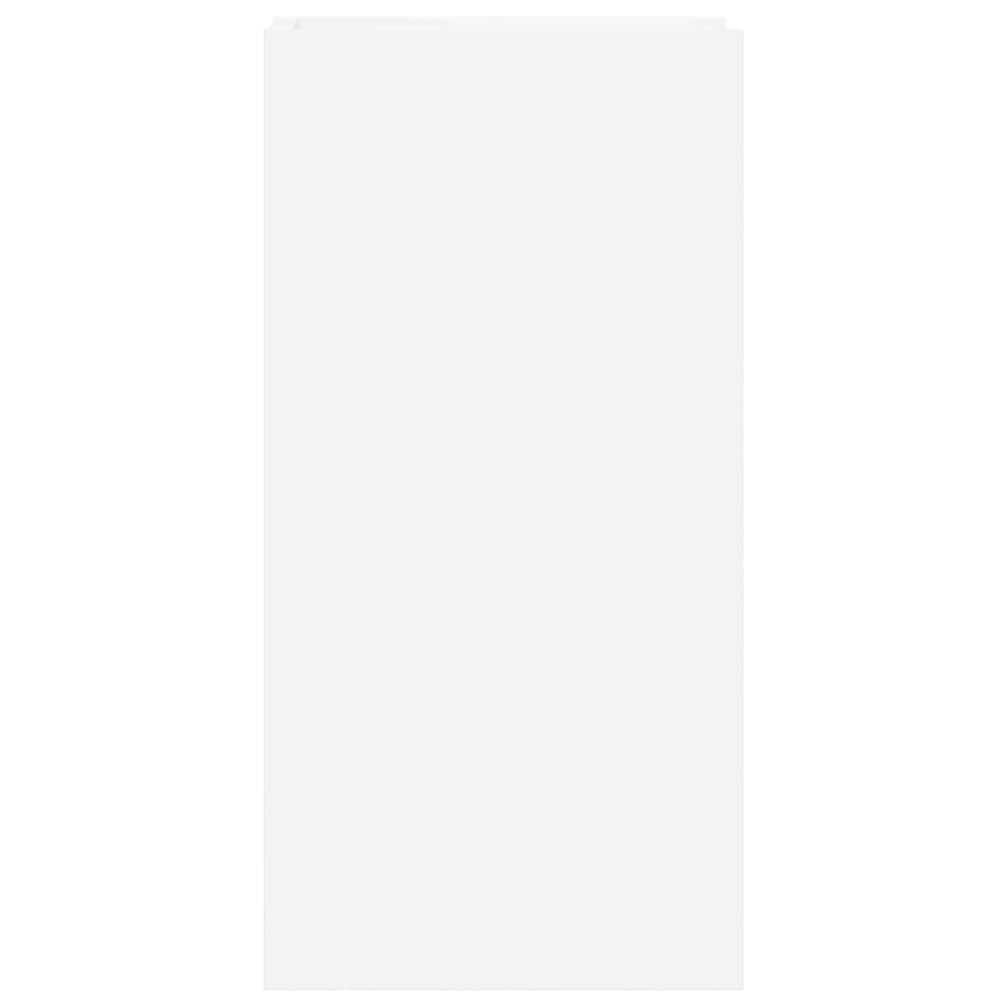 vidaXL Βάση φυτών με ράφι 2 pcs Λευκός 30 x 30 x 60 cm