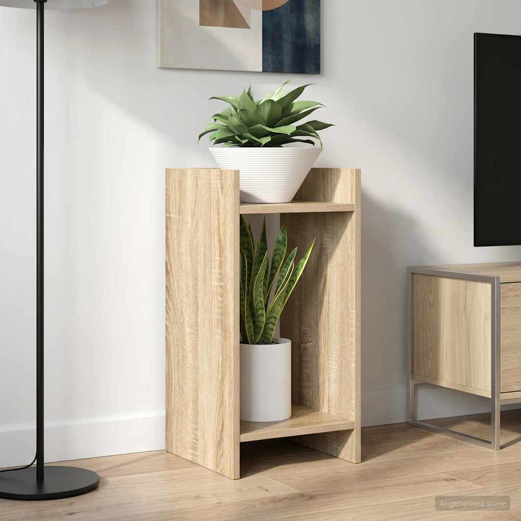 vidaXL Βάση φυτών με ράφι 2 pcs Δρύς Sonoma 30 x 30 x 60 cm