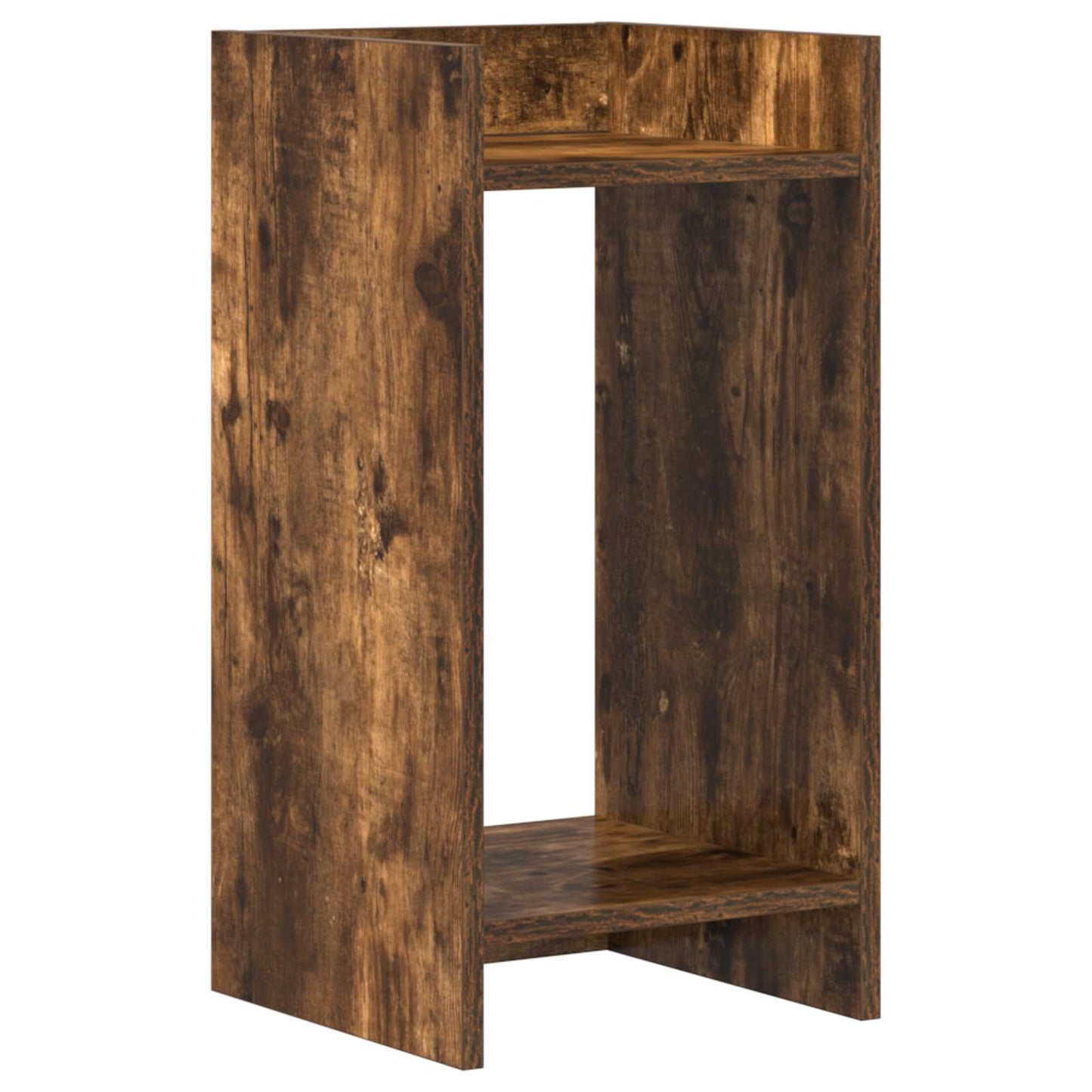 vidaXL Βάση φυτών Καπνισμένο Ξύλο Δρυός 30 x 30 x 60 cm