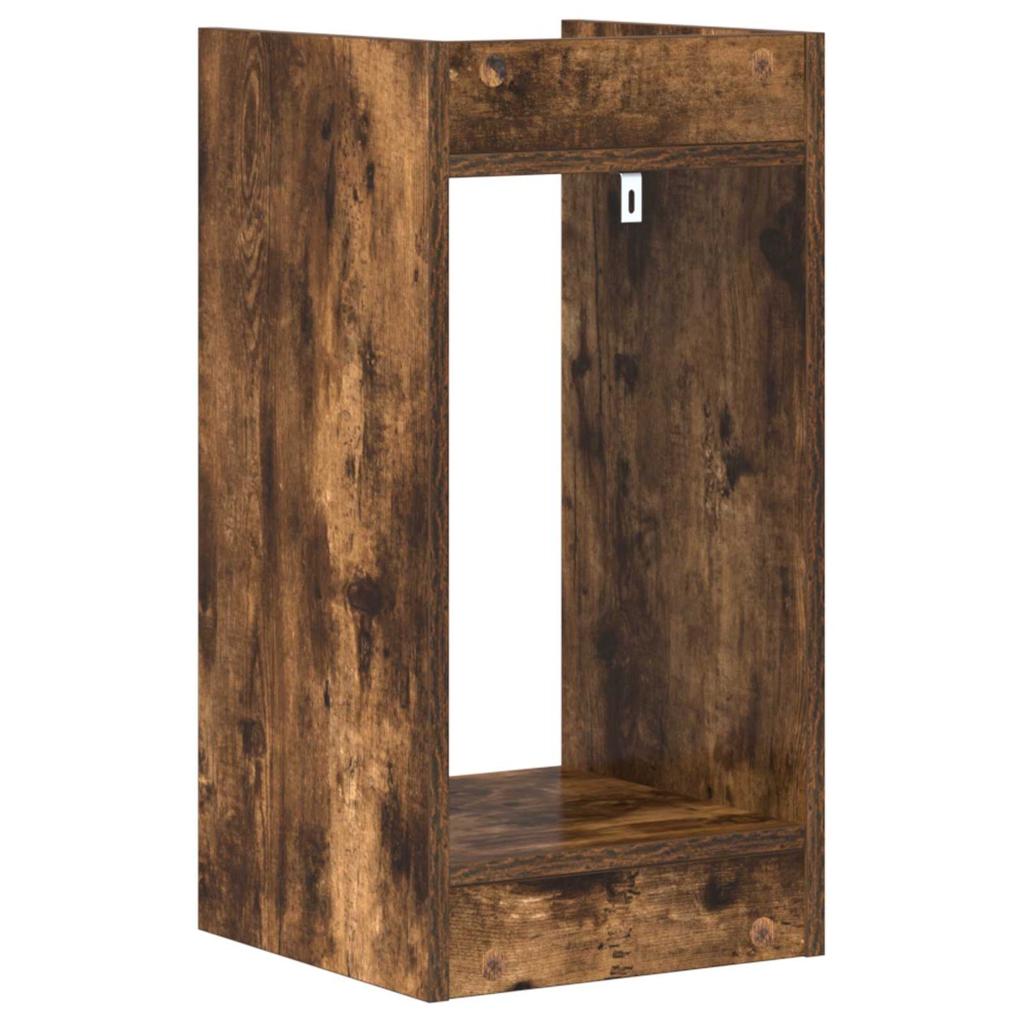 vidaXL Βάση φυτών με ράφι 2 pcs Καπνιστή Δρυς 30 x 30 x 60 cm
