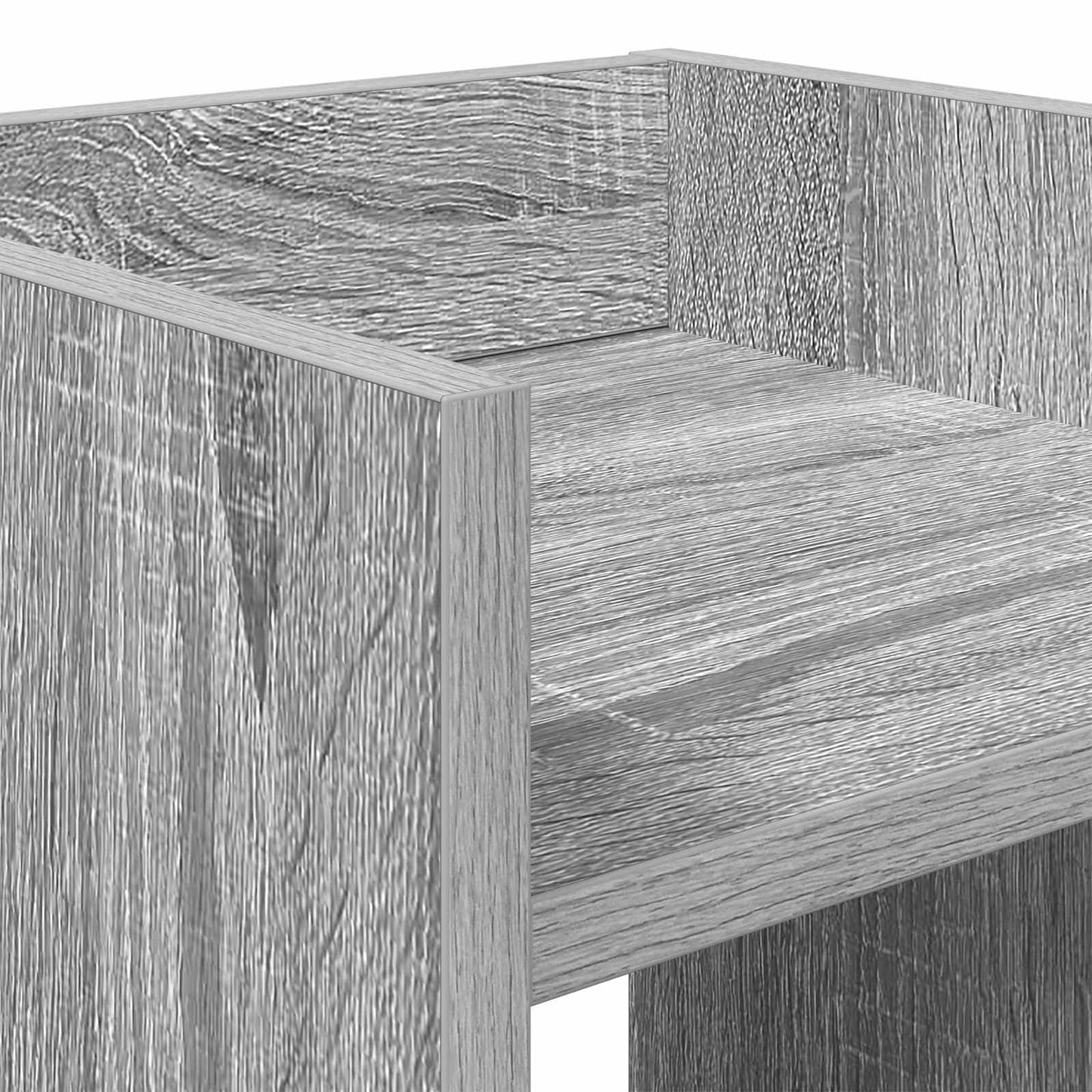 vidaXL Βάση φυτών με ράφι 2 pcs Γκρι Σονομά 30 x 30 x 60 cm