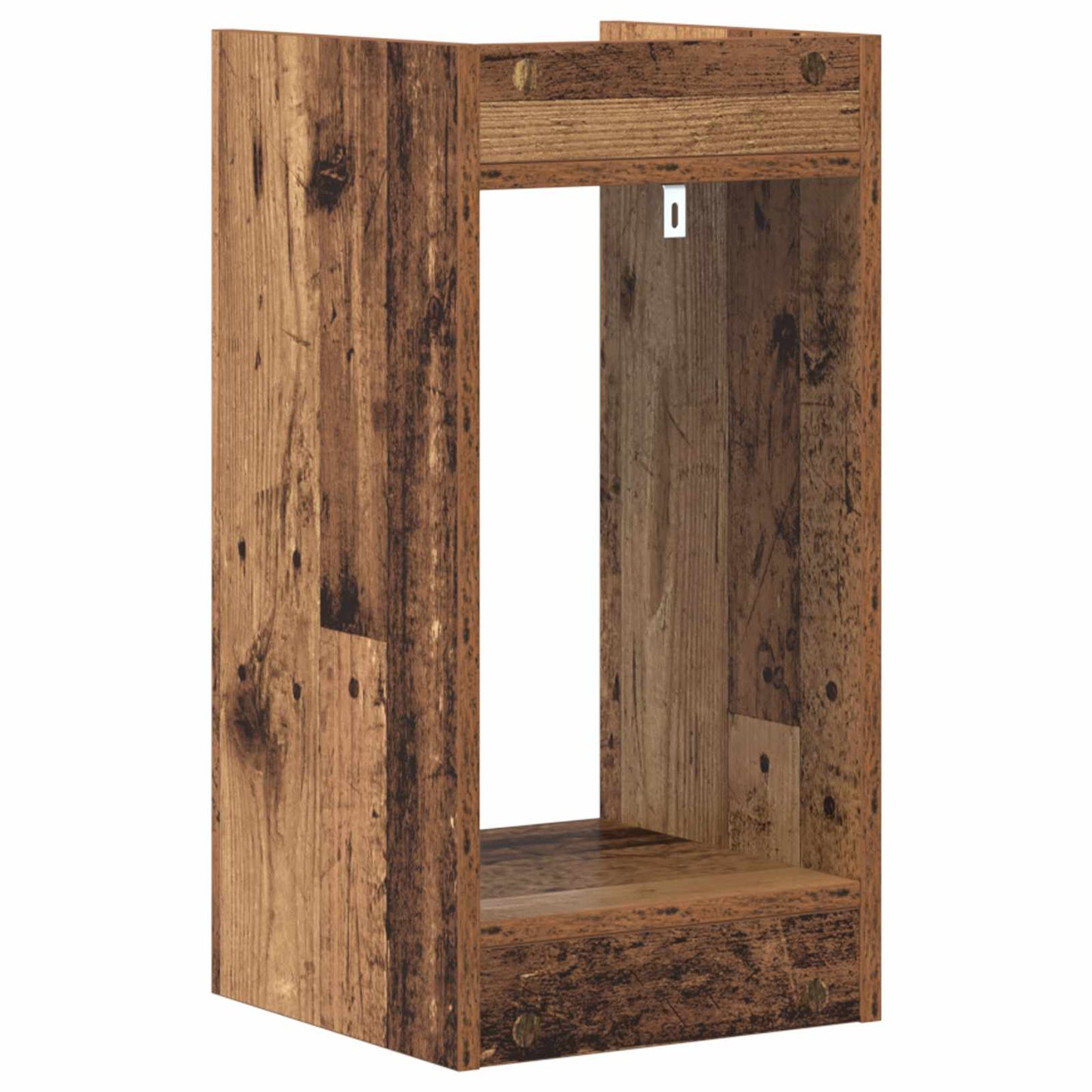 vidaXL Βάση φυτών με ράφι 2 pcs Παλιό ξύλο 30 x 30 x 60 cm