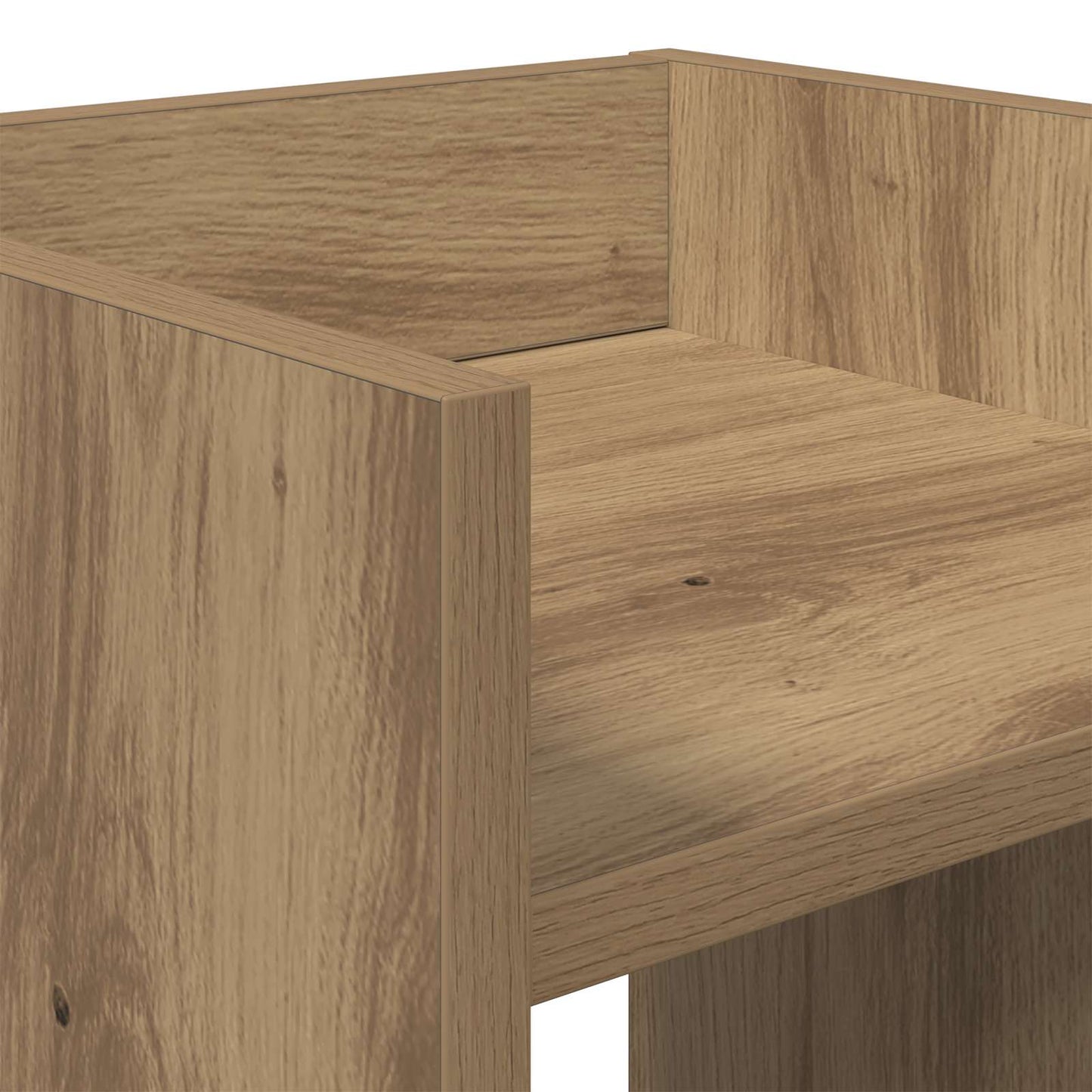 vidaXL Βάση φυτών με ράφι 2 pcs Τεχνίτικη Δρυς 30 x 30 x 60 cm
