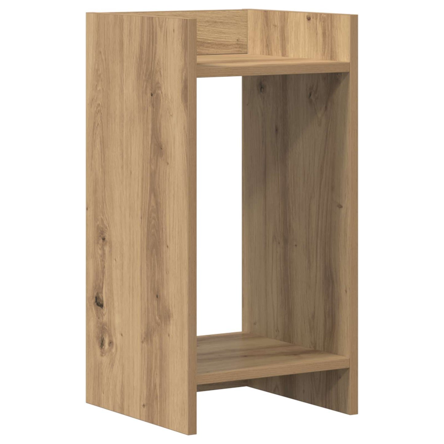 vidaXL Βάση φυτών με ράφι 2 pcs Τεχνίτικη Δρυς 30 x 30 x 60 cm