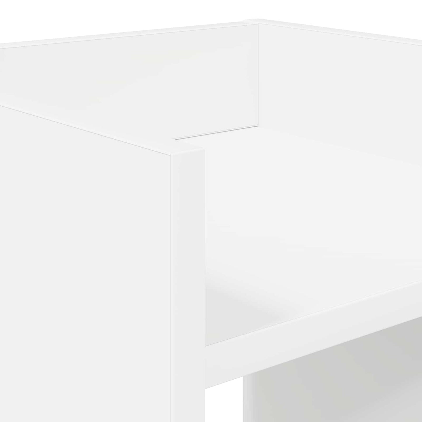 vidaXL Βάση φυτών Λευκός 30 x 30 x 40 cm Μηχανικά επεξεργασμένο ξύλο