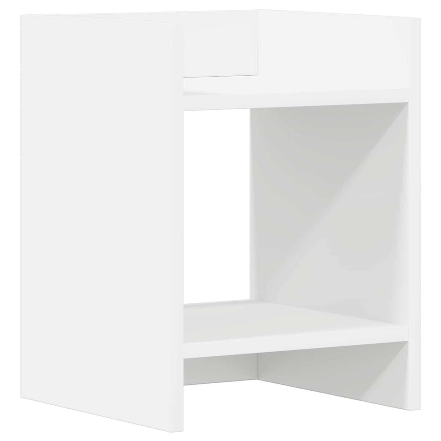 vidaXL Βάση φυτών Λευκός 30 x 30 x 40 cm Μηχανικά επεξεργασμένο ξύλο