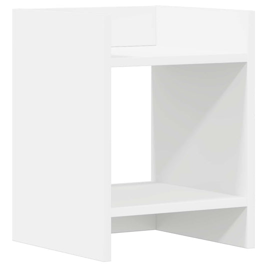 vidaXL Βάση φυτών Λευκός 30 x 30 x 40 cm Μηχανικά επεξεργασμένο ξύλο