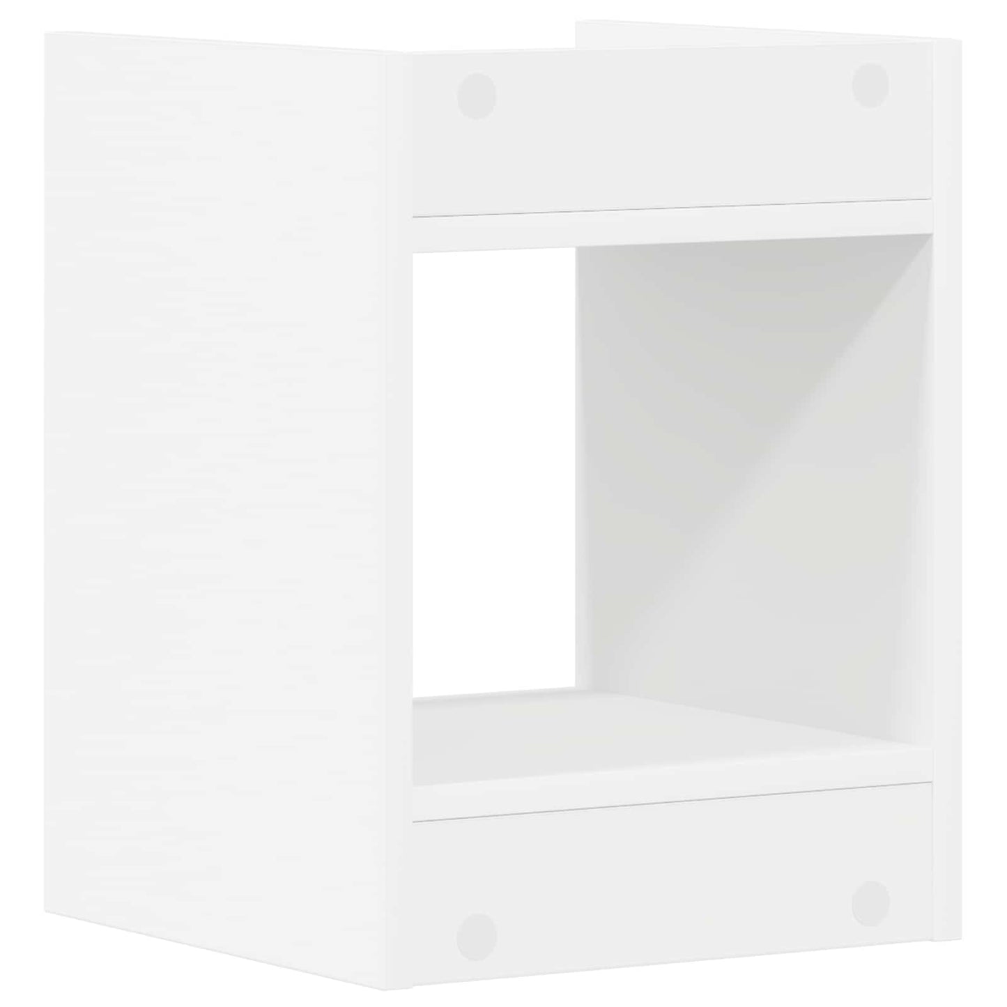 vidaXL Βάση φυτών με ράφι 2 pcs Λευκός 30 x 30 x 40 cm