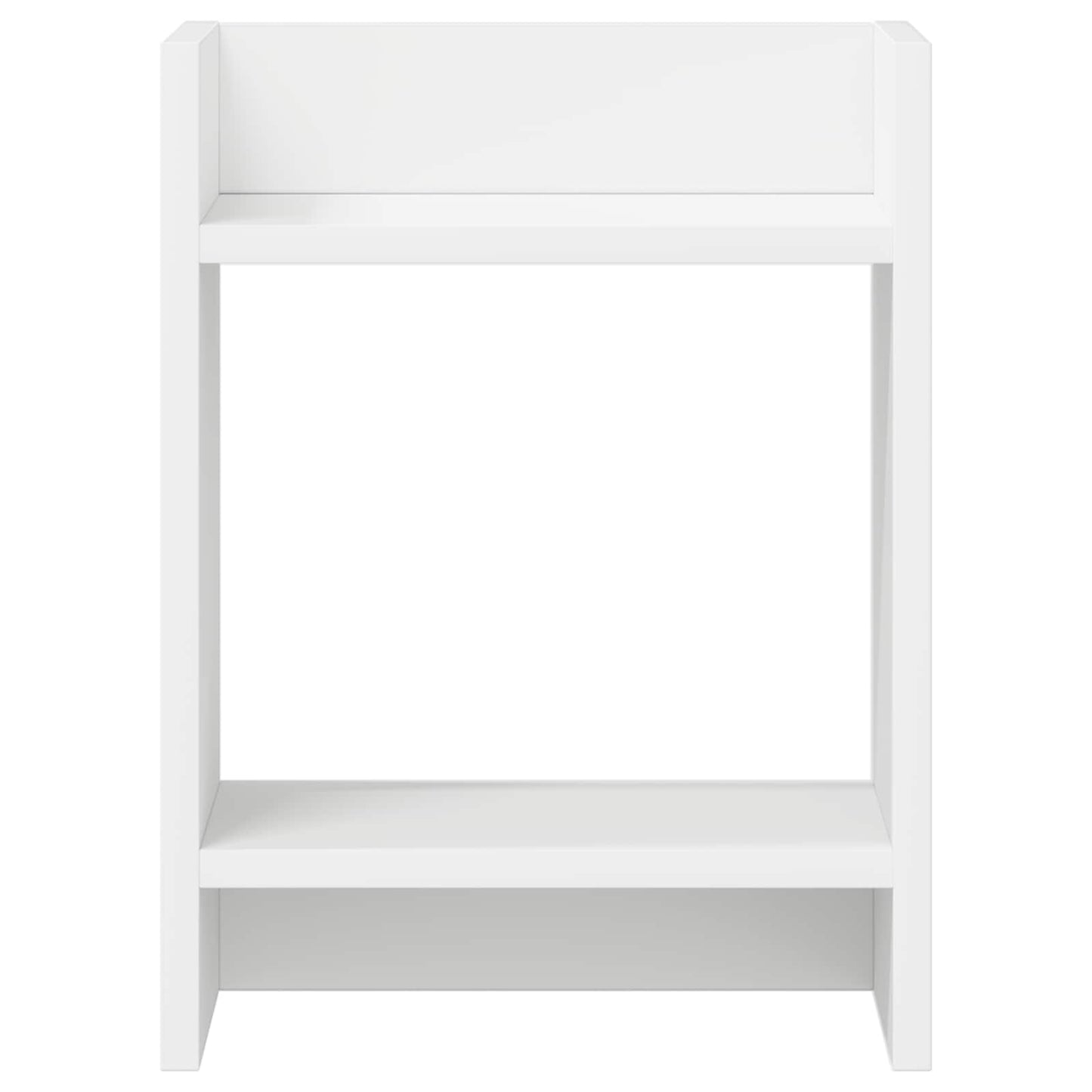 vidaXL Βάση φυτών με ράφι 2 pcs Λευκός 30 x 30 x 40 cm