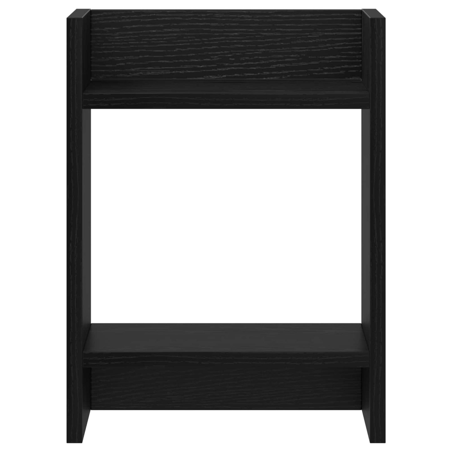 vidaXL Βάση φυτών με ράφι Μαύρη Δρυς 30 x 30 x 40 cm
