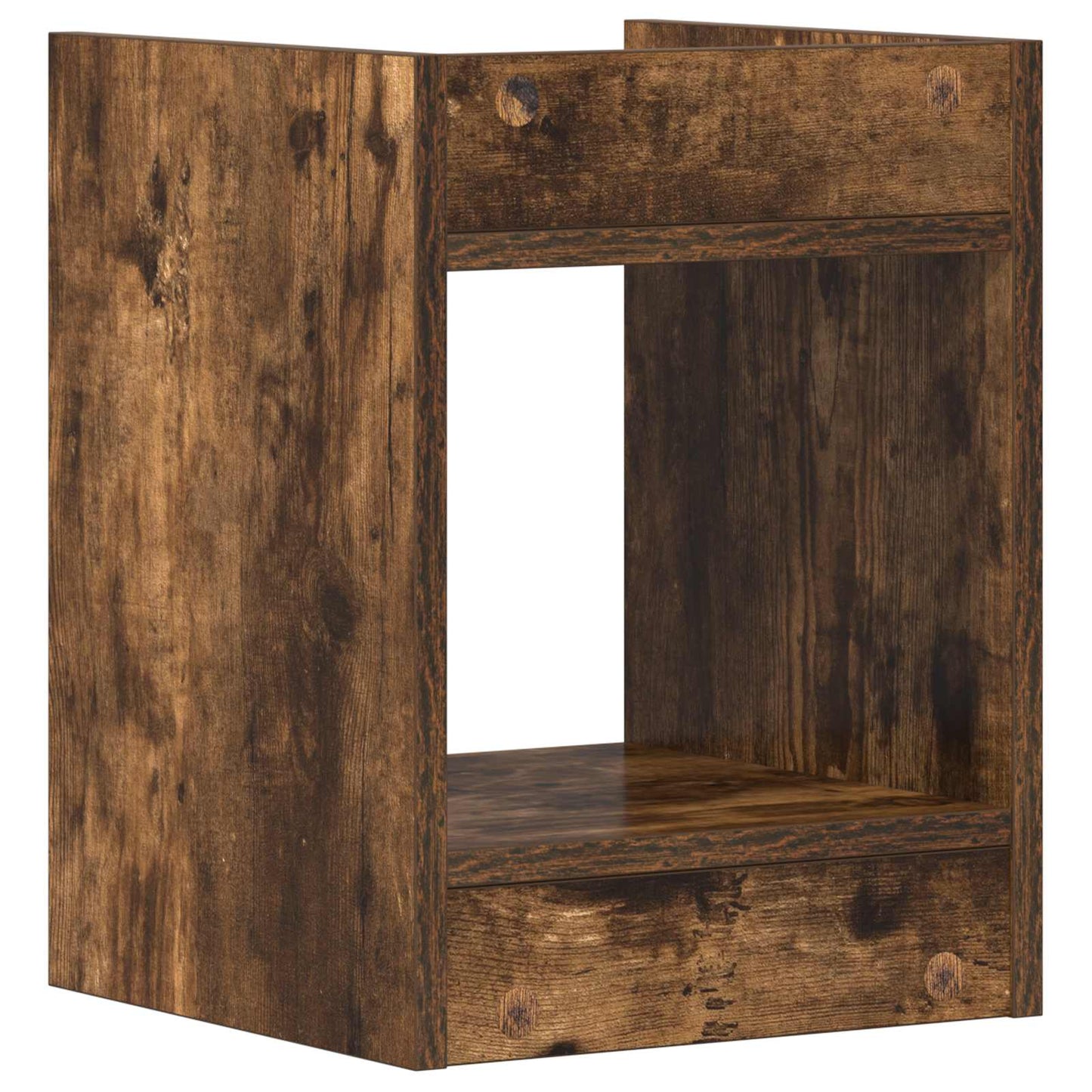 vidaXL Βάση φυτών Καπνιστή Δρυς 30 x 30 x 40 cm