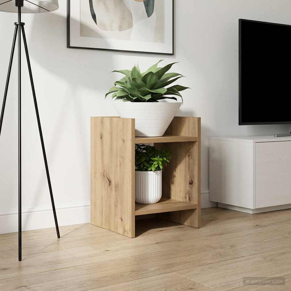 vidaXL Βάση φυτών Τεχνίτικη Δρυς 30 x 30 x 40 cm