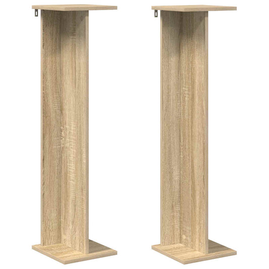 vidaXL Βάση φυτών 2 τμχ. Δρύς Sonoma 25 x 25,5 x 100,5 εκ.