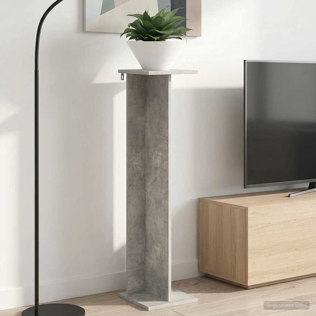 vidaXL Βάση φυτών Σκυρόχρωμο Γκρι 25 x 25,5 x 100,5 εκ.