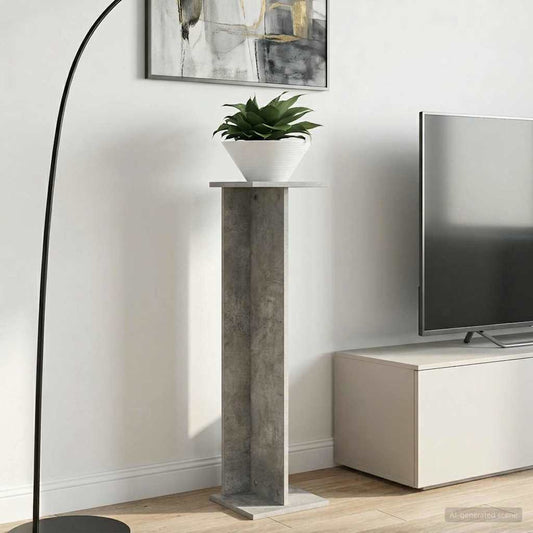 vidaXL Βάση φυτών 2 τμχ. Σκυρόχρωμο Γκρι 25 x 25,5 x 100,5 εκ.
