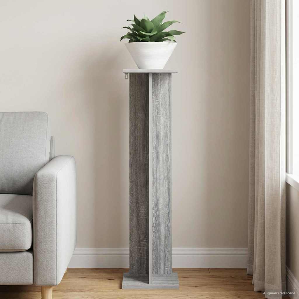 vidaXL Βάση φυτών Γκρι Σονομά 25 x 25,5 x 100,5 εκ.