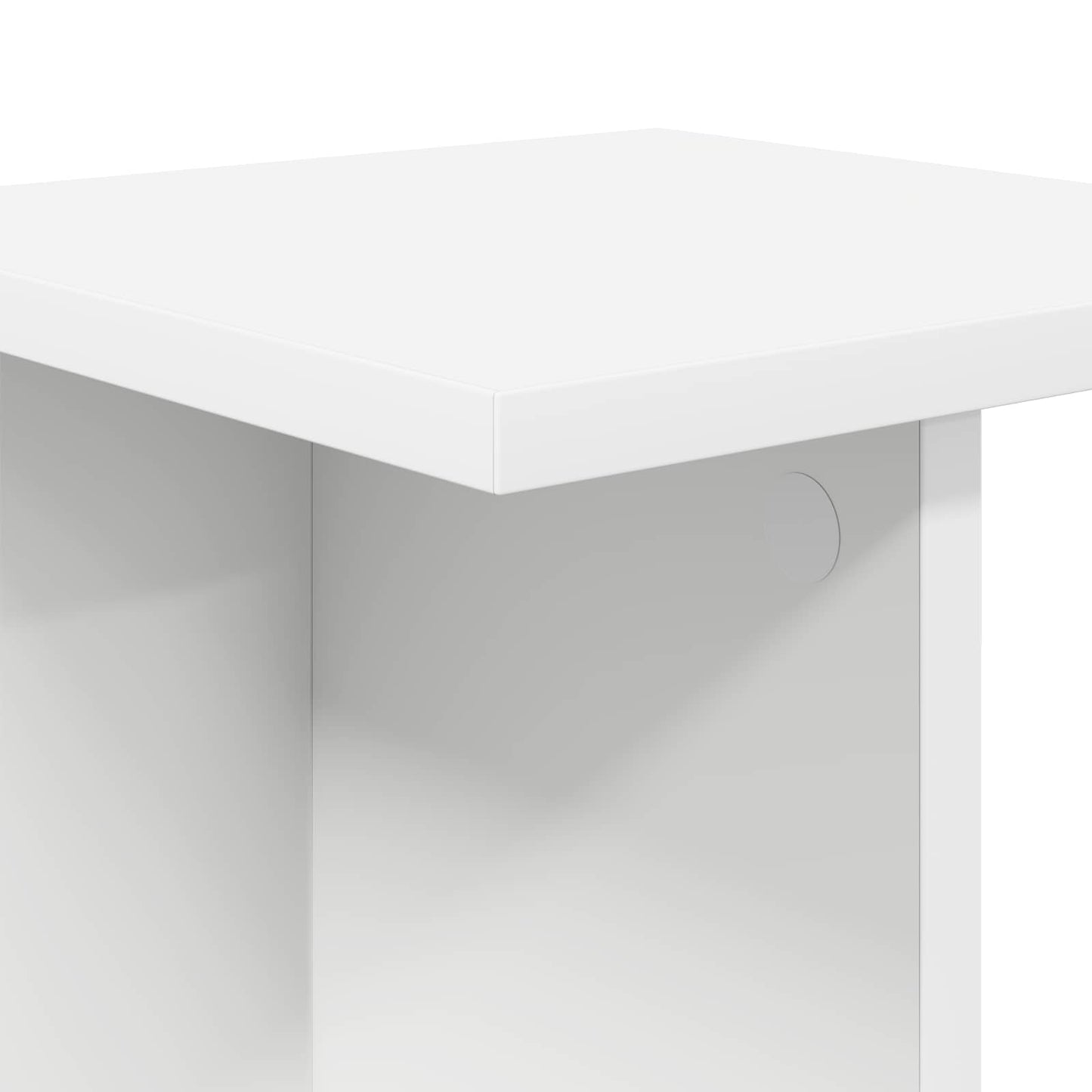 vidaXL Βάση φυτών Λευκός 25 x 25,5 x 80,5 εκ.