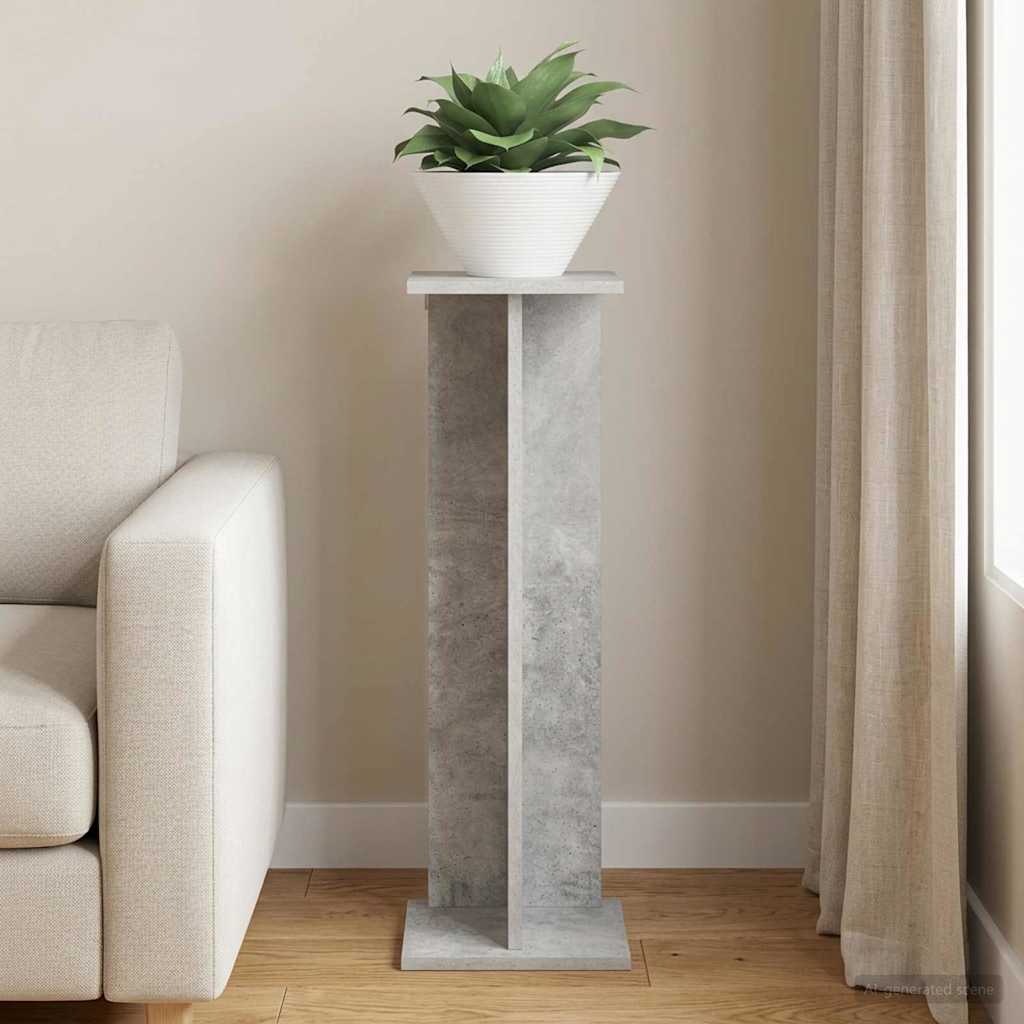 vidaXL Βάση φυτών Γκρι Σκυροδέματος 25 x 25,5 x 80,5 εκ.