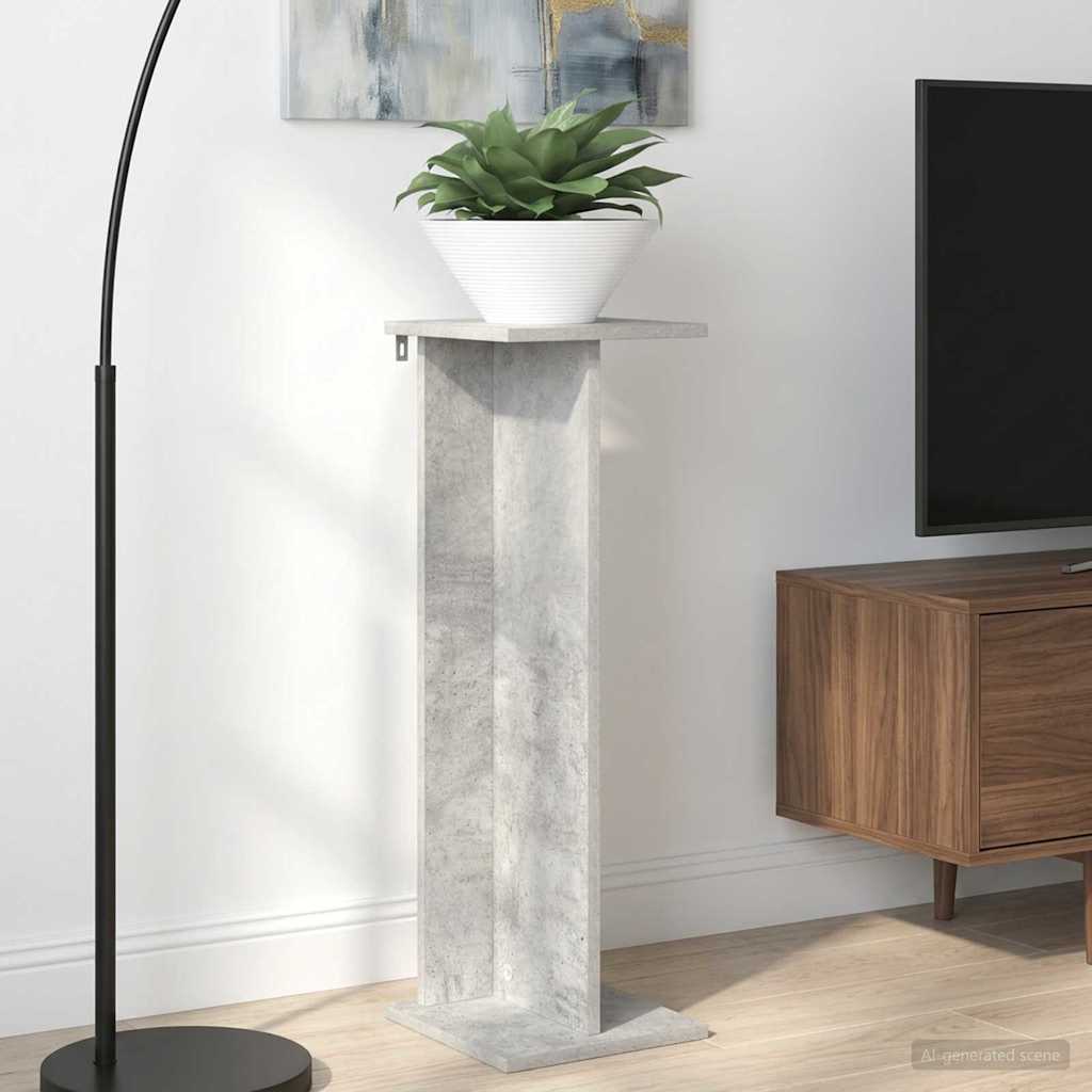 vidaXL Βάση φυτών 2 pcs Σκυρόχρωμο Γκρι 25 x 25,5 x 80,5 εκ.