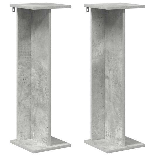 vidaXL Βάση φυτών 2 pcs Σκυρόχρωμο Γκρι 25 x 25,5 x 80,5 εκ.