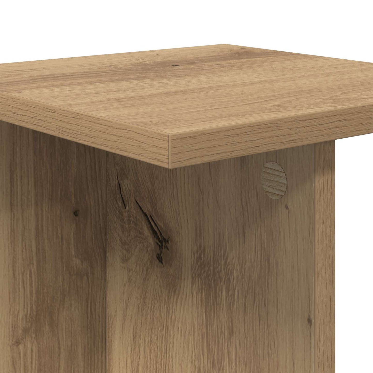 vidaXL Βάση φυτών Τεχνίτικη Δρυς 25 x 25,5 x 80,5 εκ.