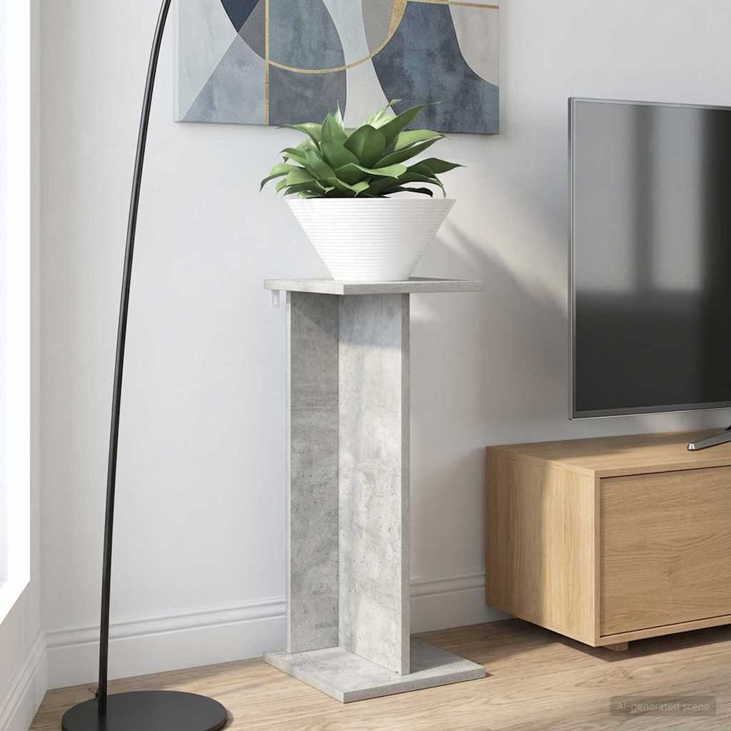 vidaXL Βάση φυτών 2 τεμ. Γκρι Σκυροδέματος 25 x 25,5 x 60,5 εκ.
