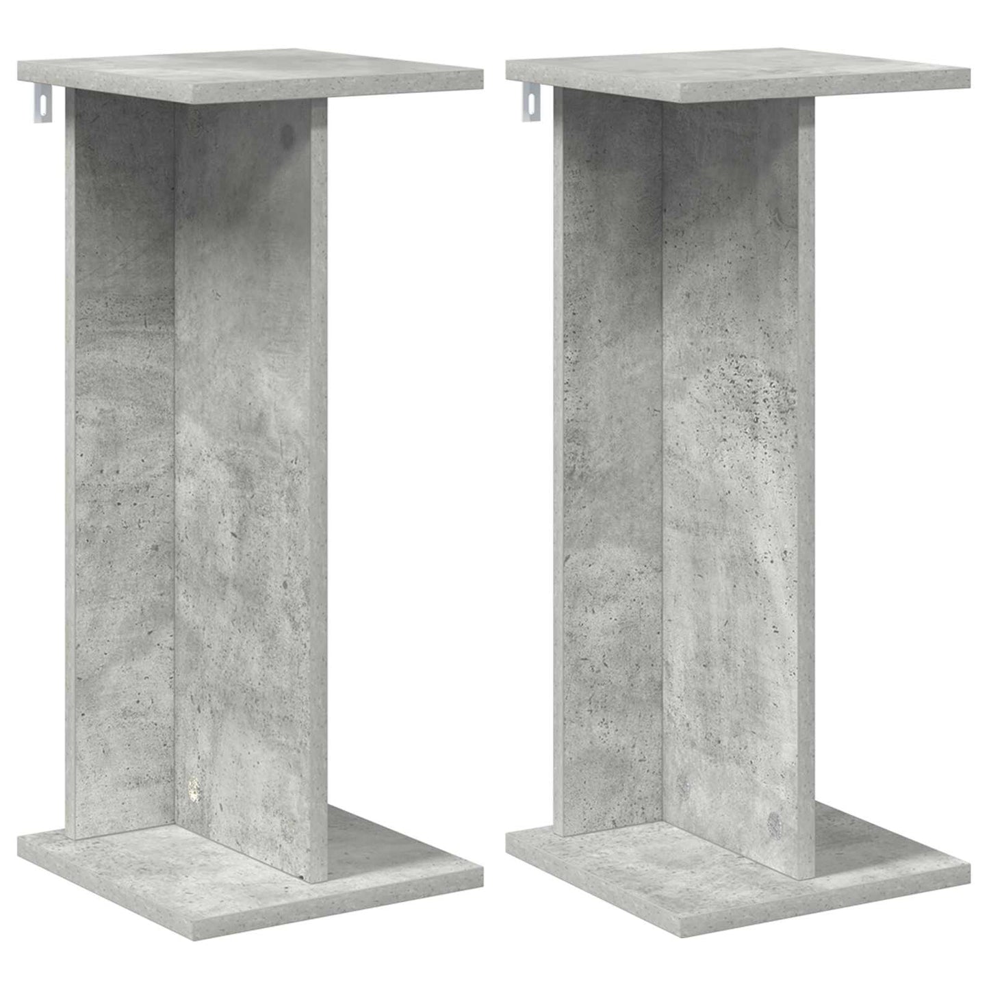 vidaXL Βάση φυτών 2 τεμ. Γκρι Σκυροδέματος 25 x 25,5 x 60,5 εκ.