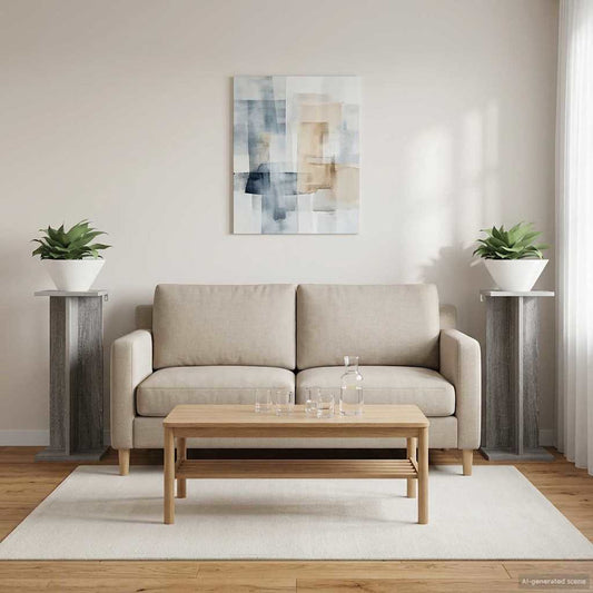 vidaXL Βάση φυτών 2 τμχ. Γκρι Σονομά 25 x 25,5 x 60,5 εκ.