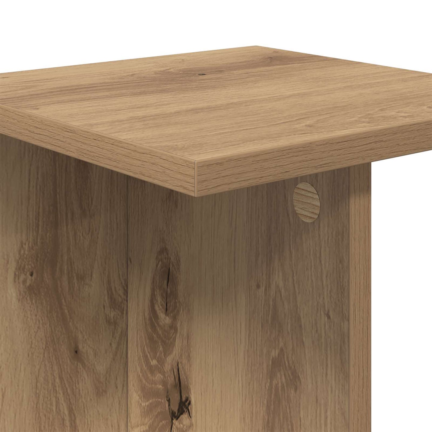 vidaXL Βάση φυτών Artisan Δρυς 25 x 25,5 x 60,5 εκ. Επεξεργασμένο Ξύλο